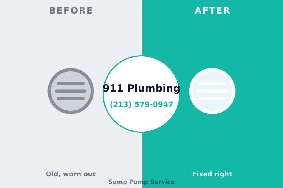 Before and after: plumbing repair The Hills, NJ